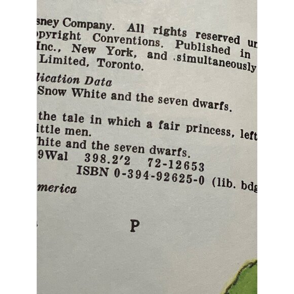 Walt Disneys Snow White And The Seven Dwarfs Hardcover Book - Picture 5 of 15